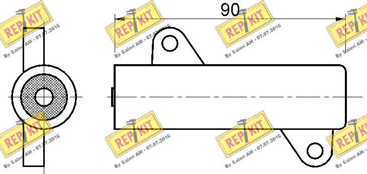 REPKIT RKT3274 - Успокоитель, зубчастий ремінь autocars.com.ua