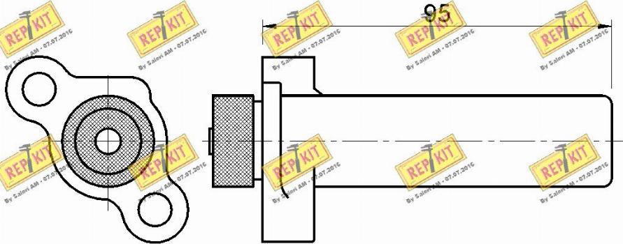 REPKIT RKT3289 - Успокоитель, зубчастий ремінь autocars.com.ua