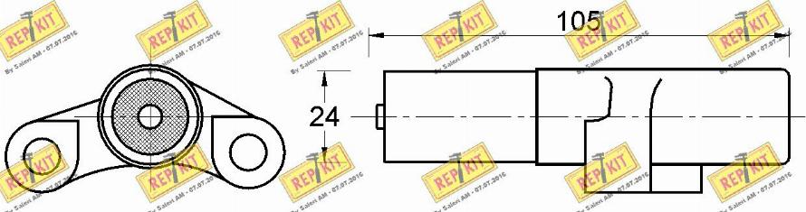 REPKIT RKT3296 - Успокоитель, зубчастий ремінь autocars.com.ua