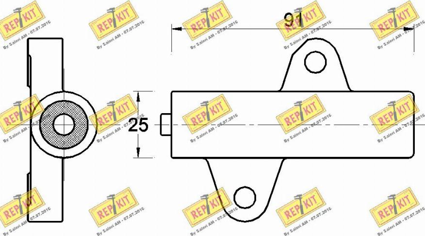 REPKIT RKT3642 - Успокоитель, зубчастий ремінь autocars.com.ua