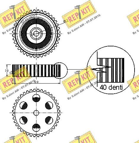 REPKIT RKT9008 - Направляющий ролик, зубчатый ремень autodnr.net
