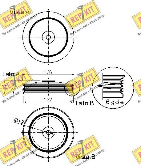 REPKIT RKT9024 - Шкив коленчатого вала autodnr.net