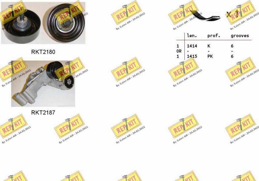 REPKIT RKTA0061 - Поликлиновый ременный комплект autodnr.net