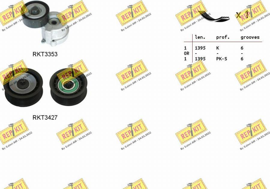 REPKIT RKTA0079 - Поликлиновый ременный комплект autodnr.net