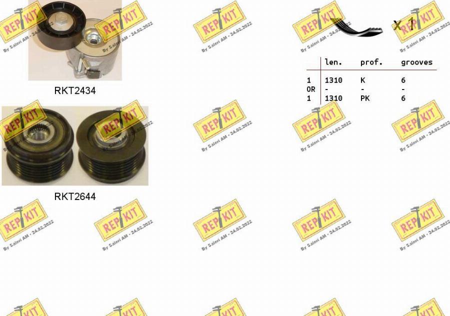 REPKIT RKTA0104 - Поликлиновый ременный комплект autodnr.net