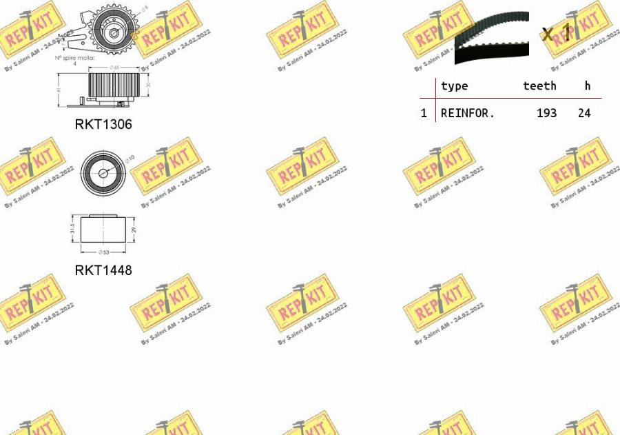 REPKIT RKTK0826 - Комплект ремня ГРМ autodnr.net