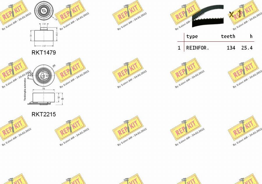 REPKIT RKTK0923 - Комплект ремня ГРМ autodnr.net