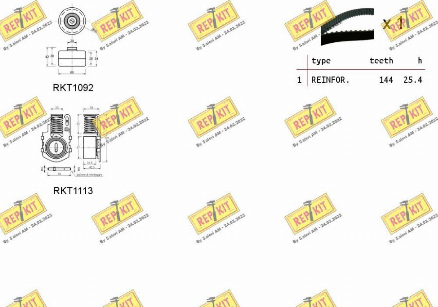 REPKIT RKTK1037 - Комплект ремня ГРМ autodnr.net