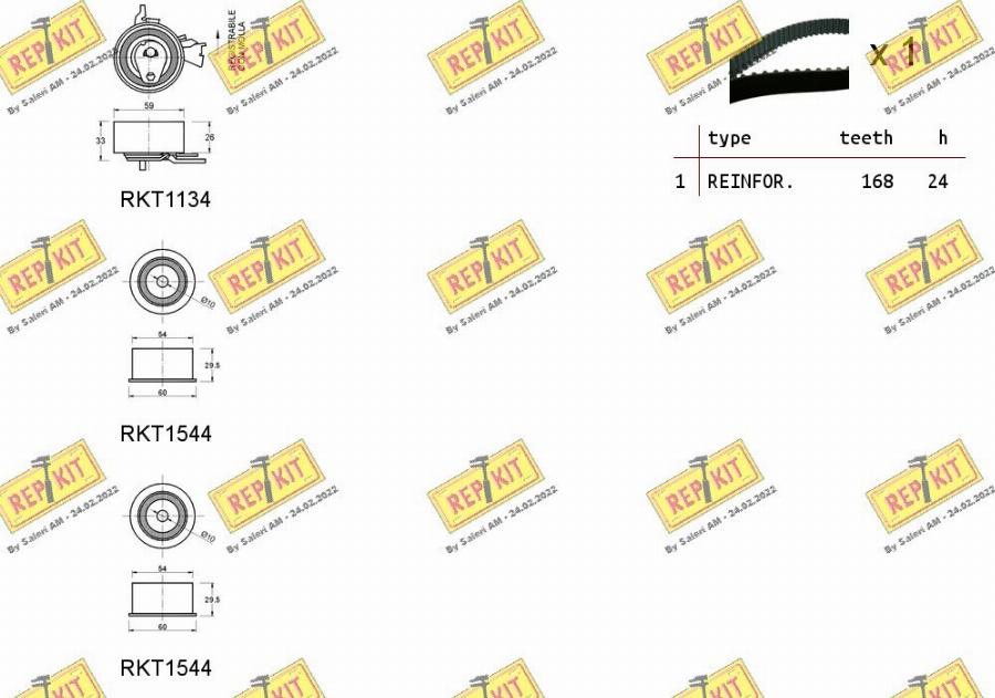 REPKIT RKTK1043 - Комплект ремня ГРМ autodnr.net