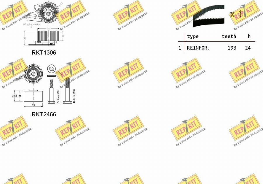 REPKIT RKTK1146 - Комплект ремня ГРМ autodnr.net