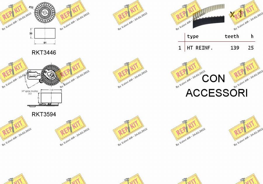 REPKIT RKTK1176 - Комплект ремня ГРМ autodnr.net