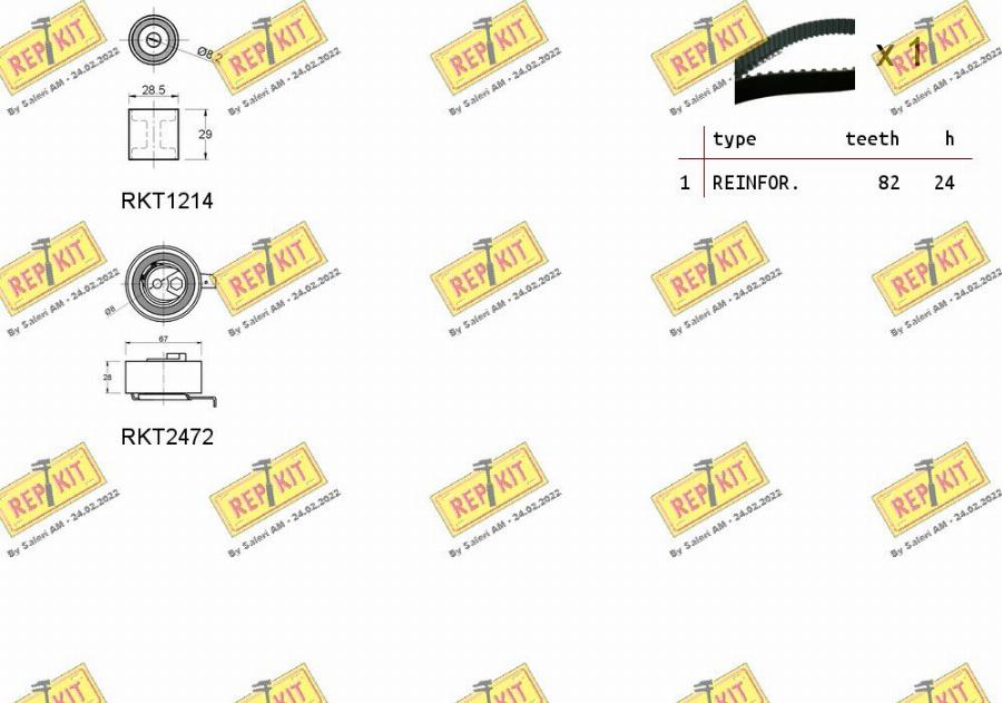 REPKIT RKTK1177 - Комплект ремня ГРМ autodnr.net