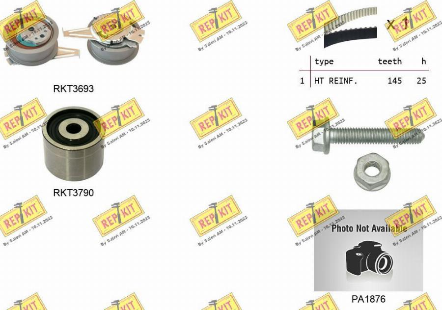 REPKIT RKTK1181PA3 - Водяной насос + комплект зубчатого ремня autodnr.net