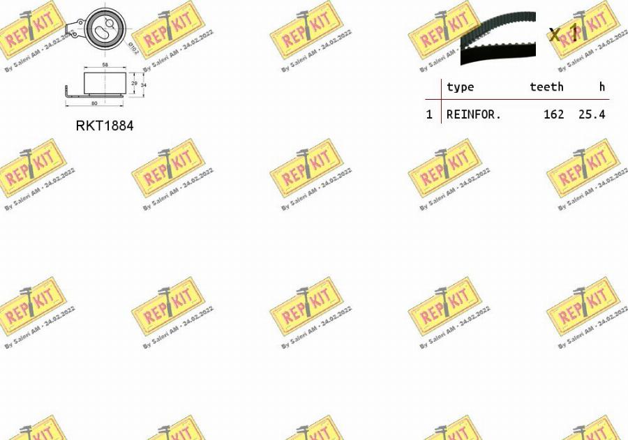 REPKIT RKTK1229 - Комплект ремня ГРМ autodnr.net