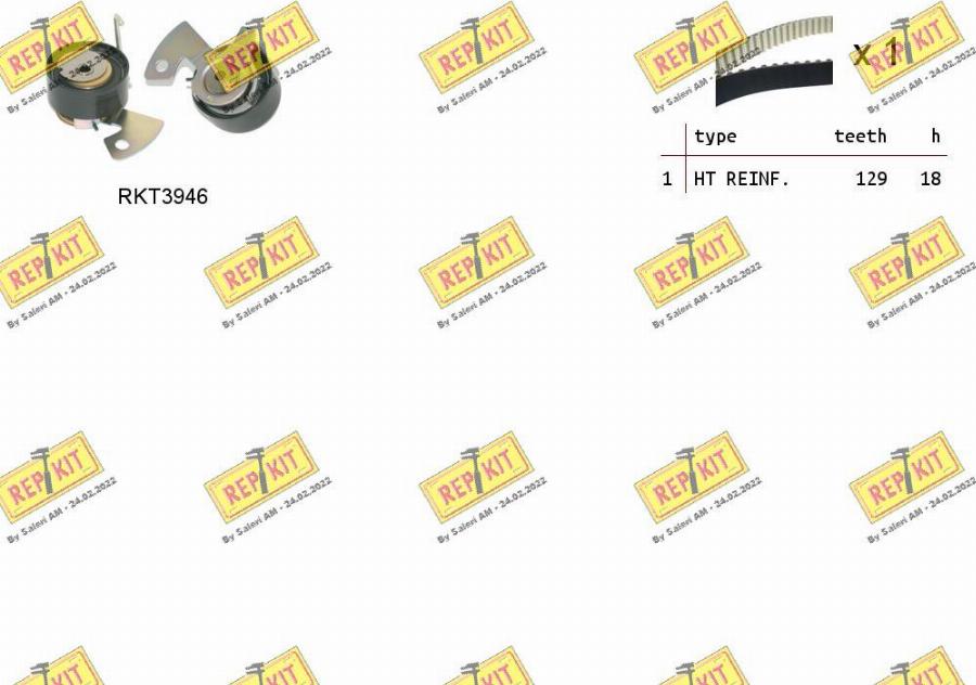 REPKIT RKTK1293 - Комплект ременя ГРМ autocars.com.ua