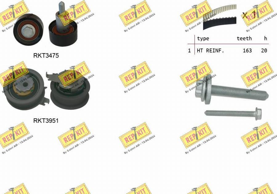 REPKIT RKTK1306 - Комплект ремня ГРМ autodnr.net