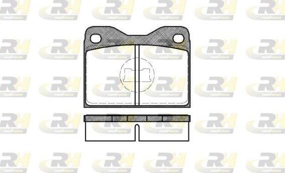 Roadhouse 2008.30 - Тормозные колодки, дисковые, комплект avtokuzovplus.com.ua