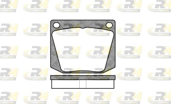 Roadhouse 2038.00 - Гальмівні колодки, дискові гальма autocars.com.ua