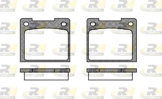 Roadhouse 2039.20 - Гальмівні колодки, дискові гальма autocars.com.ua