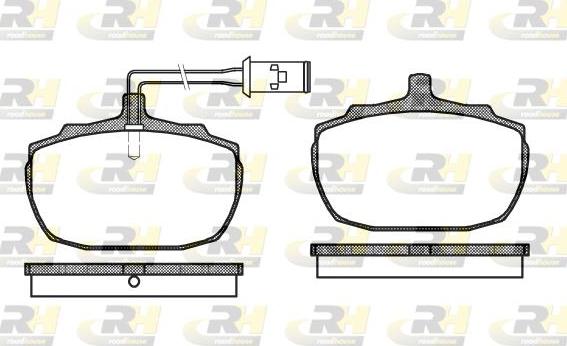 Roadhouse 2057.02 - Тормозные колодки, дисковые, комплект autodnr.net