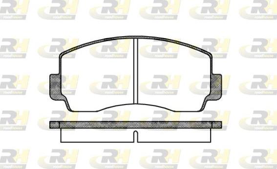 Roadhouse 2094.00 - Тормозные колодки, дисковые, комплект avtokuzovplus.com.ua