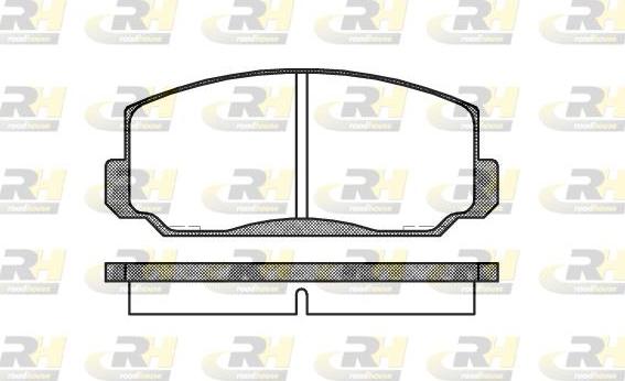 Roadhouse 2098.00 - Тормозные колодки, дисковые, комплект avtokuzovplus.com.ua