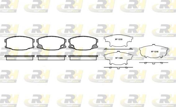 Roadhouse 21037.00 - Тормозные колодки, дисковые, комплект avtokuzovplus.com.ua