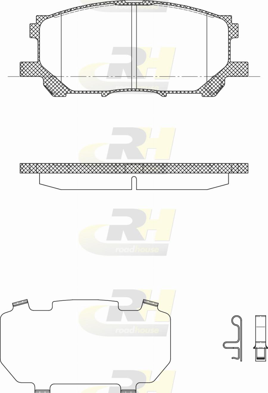 Roadhouse 21039.02 - Тормозные колодки, дисковые, комплект autodnr.net