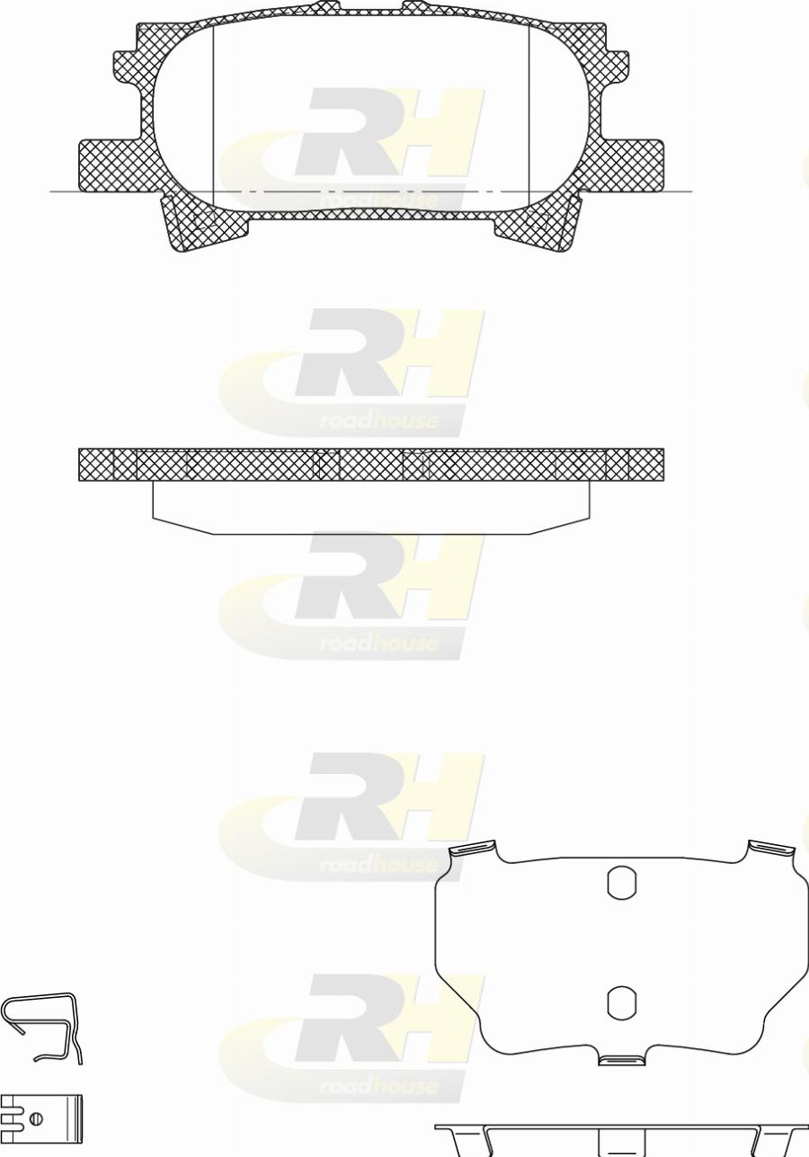 Roadhouse 21040.02 - Тормозные колодки, дисковые, комплект autodnr.net