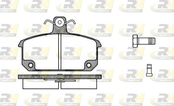 Roadhouse 2104.02 - Тормозные колодки, дисковые, комплект autodnr.net