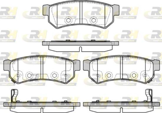 Roadhouse 21048.12 - Гальмівні колодки, дискові гальма autocars.com.ua