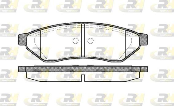 Roadhouse 21049.00 - Гальмівні колодки, дискові гальма autocars.com.ua