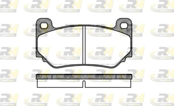 Roadhouse 21057.00 - Тормозные колодки, дисковые, комплект avtokuzovplus.com.ua