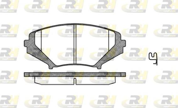 Roadhouse 21080.01 - Гальмівні колодки, дискові гальма autocars.com.ua