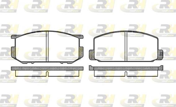 Roadhouse 2109.00 - Гальмівні колодки, дискові гальма autocars.com.ua