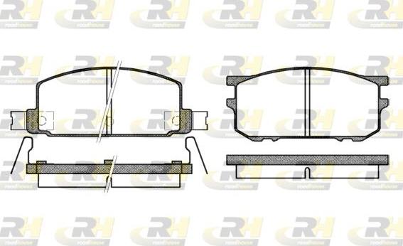 Roadhouse 2109.12 - Тормозные колодки, дисковые, комплект autodnr.net