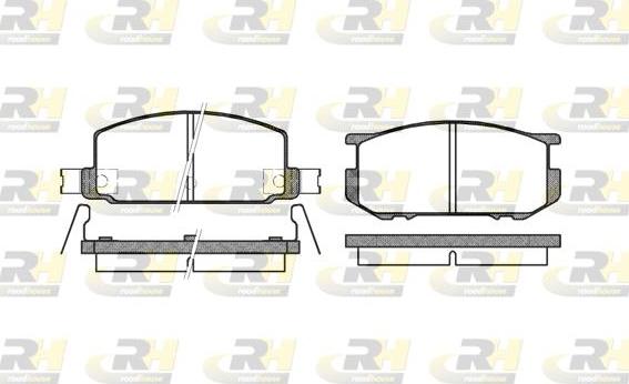 Roadhouse 2109.22 - Тормозные колодки, дисковые, комплект autodnr.net