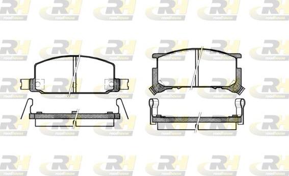 Roadhouse 2109.34 - Тормозные колодки, дисковые, комплект autodnr.net