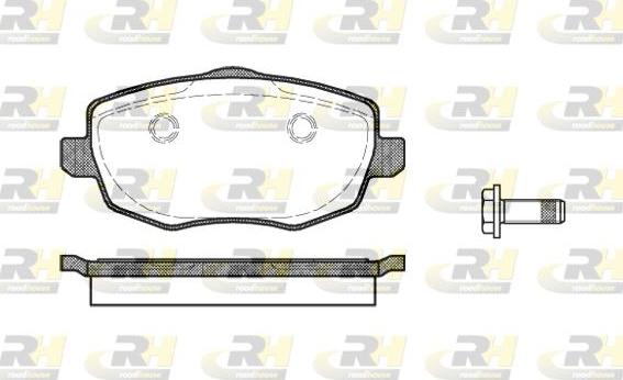 Roadhouse 21099.00 - Гальмівні колодки, дискові гальма autocars.com.ua