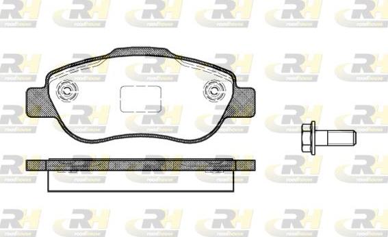 Roadhouse 21100.00 - Гальмівні колодки, дискові гальма autocars.com.ua