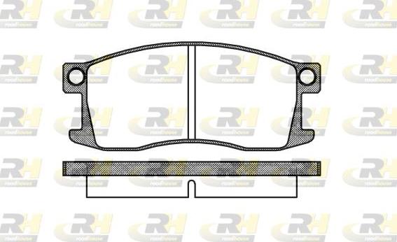 Roadhouse 2110.00 - Тормозные колодки, дисковые, комплект avtokuzovplus.com.ua