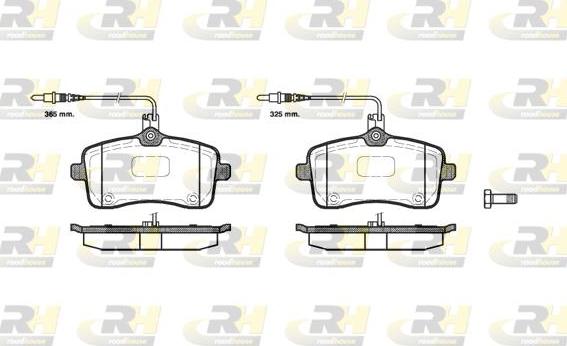 Roadhouse 21102.04 - Гальмівні колодки, дискові гальма autocars.com.ua