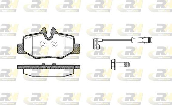 Roadhouse 21110.02 - Гальмівні колодки, дискові гальма autocars.com.ua