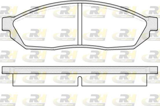 Roadhouse 2111.00 - Гальмівні колодки, дискові гальма autocars.com.ua