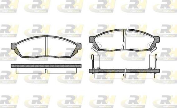 Roadhouse 2111.02 - Гальмівні колодки, дискові гальма autocars.com.ua