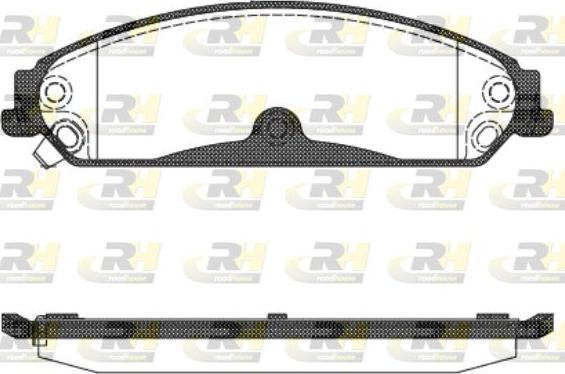 Roadhouse 21128.04 - Гальмівні колодки, дискові гальма autocars.com.ua