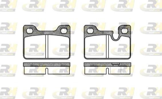 Roadhouse 2113.00 - Тормозные колодки, дисковые, комплект avtokuzovplus.com.ua