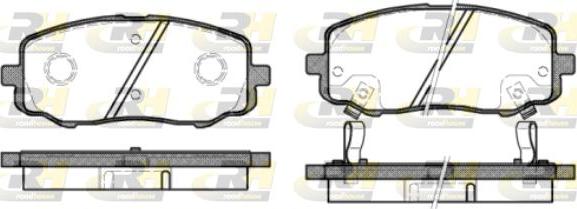 Roadhouse 21133.12 - Тормозные колодки, дисковые, комплект autodnr.net