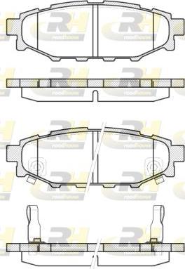 Roadhouse 21136.12 - Тормозные колодки, дисковые, комплект avtokuzovplus.com.ua