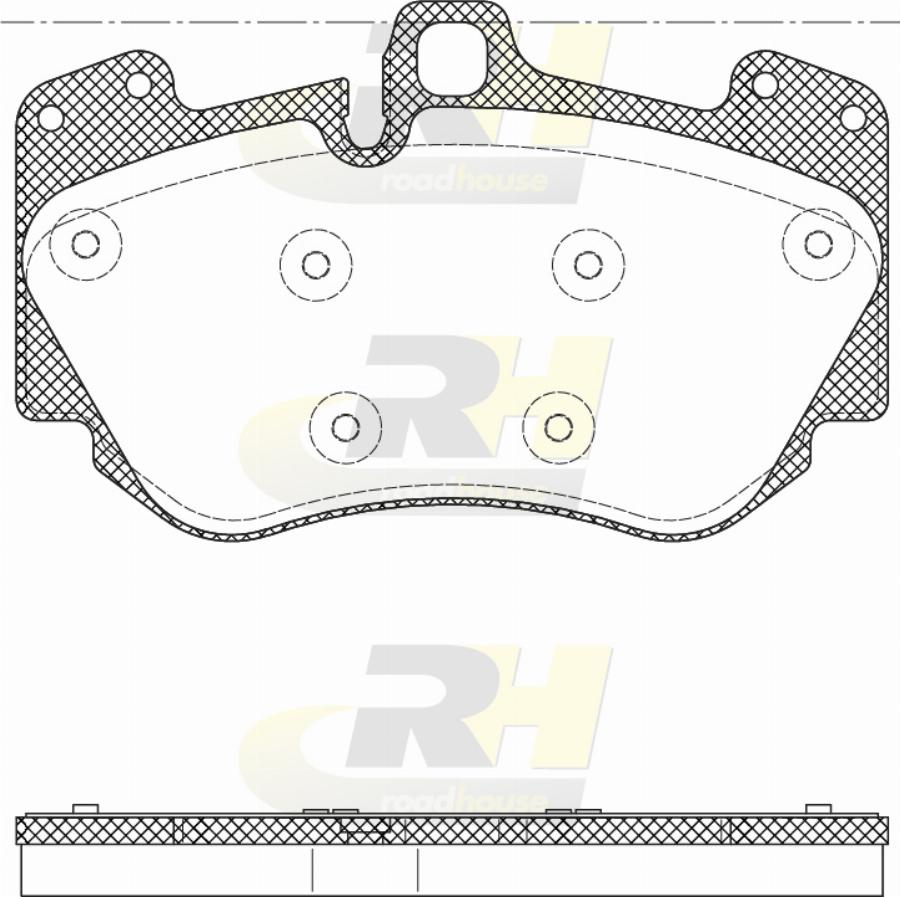 Roadhouse 21140.20 - Гальмівні колодки, дискові гальма autocars.com.ua